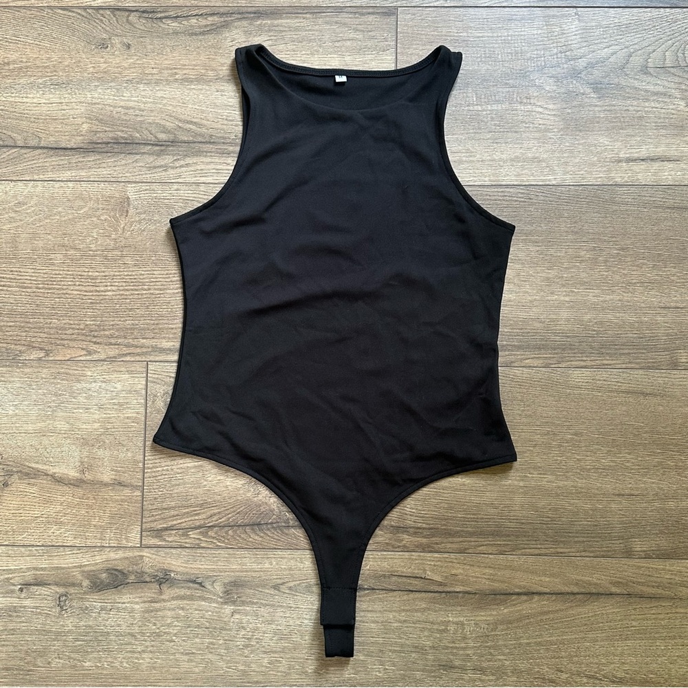 Black Racerback Bodysuit